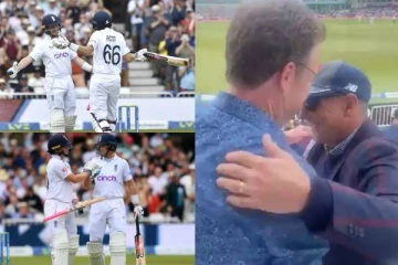 சதம் விளாசிய மகன்கள்.. கட்டித்தழுவிய தந்தையர்கள்: நெகிழ்ச்சி தருணம்