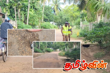 பொலிஸார் துப்பாக்கி பிரயோகம் : மணலை கொட்டியபடி தப்பியோடிய டிப்பர் வாகனம்