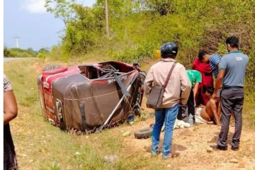 திருகோணமலையில் விபத்து! கணவன் - மனைவி படுகாயம்!