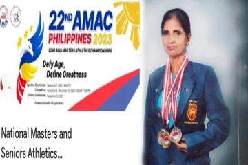 மூத்தோர் தடகள போட்டியில் சாதனை படைத்துள்ள இலங்கை வீராங்கனை!