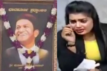 புனீத் ராஜ்குமார் மரணச்செய்தி கேட்டு live-ல் கதறி அழுத செய்தி வாசிப்பாளர்.! மனதை உருக்கும் வீடியோ
