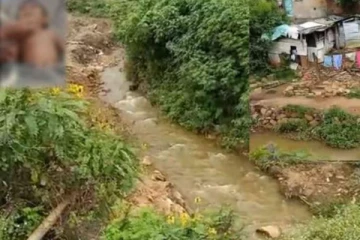 ஆற்றில் தவறி விழுந்த குழந்தை!! அடுத்த நடந்த திக் திக் நிமிடங்கள்