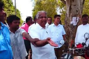 பாதை அங்குரார்ப்பண நிகழ்வில் பங்கேற்ற இராஜாங்க அமைச்சருக்கு எதிர்ப்பு