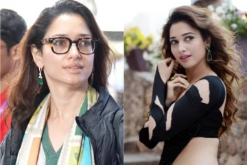 துளி கூட மேக்கப் இல்லாமல், கண்ணாடி அணிந்து.. ஆளே மாறிய நடிகை தமன்னா!