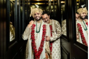 ஃபேஸ்புக் மூலம் காதல்.... கோலாகலமாக திருமணம் செய்து கொண்ட தன்பால் ஈர்ப்பாளர்கள் - வைரலாகும் புகைப்படங்கள்