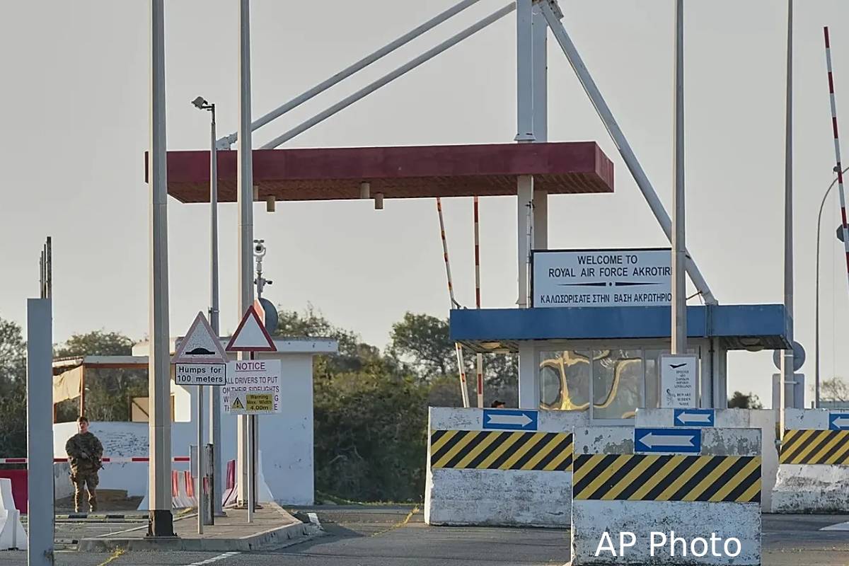 Ursula said cyprus not target after british base drone