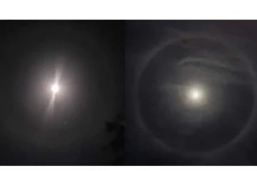 இதுதான் moon halo..நிலவைச் சுற்றி தெரிந்த ஒளிவட்டம் - இயற்கையின் அரிய நிகழ்வு!