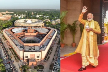 சர்வ மத பிராத்தனைக்கு பிறகு...புதிய நாடாளுமன்ற கட்டிடத்தை திறந்து வைத்தார் பிரதமர் மோடி