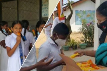 සතුට සමරන්න ගුරුවරු දරුවන්ට අයිස්පලම් බෙදූ හැටි මෙන්න..