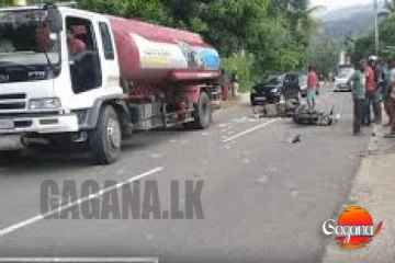 ප්‍රධාන මාර්ගයේ ඉන්ධන කාන්දුවීමක් යතුරු පැදි රැසක් අනතුරට