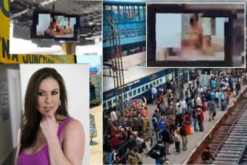 දුම්රිය ස්ථානයක සියලු දර්ශන තිර මත අසභ්‍ය වීඩියෝවක් ප්‍රචාරය කෙරේ..විශාල පිරිසක් සිටි එම මොහොතේ සිදුවූ දේ..