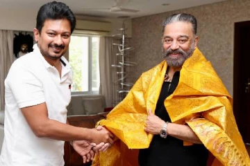 கமல் ஹாசனை சந்தித்த உதயநிதி ஸ்டாலின்.., மாநிலங்களவை எம்பி சீட் குறித்து பேச்சுவார்த்தையா?