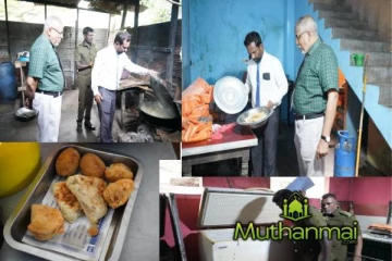 கல்முனையில் உள்ள உணவகங்களில் திடீர் சோதனை