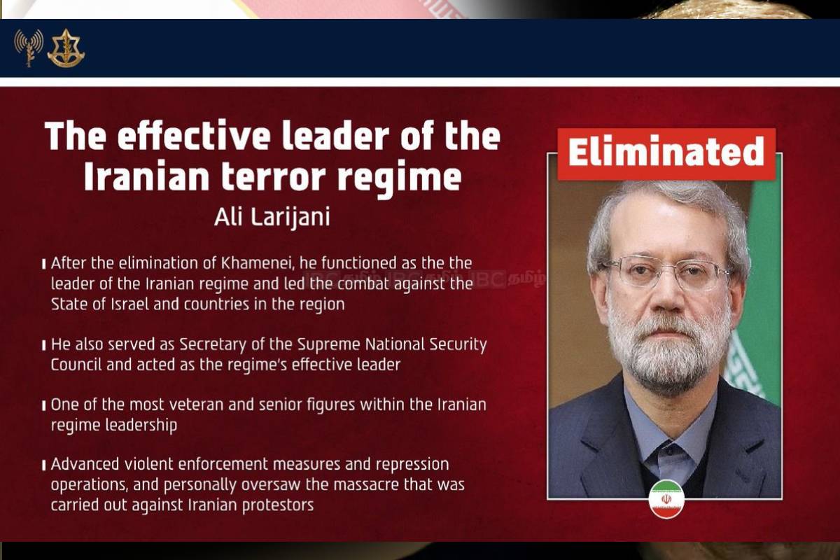 அலி லாரிஜானியுடன் கொல்லப்பட்ட மகன் உள்ளிட்ட பலர்! எச்சரிக்கையோடு உறுதிப்படுத்தியது ஈரான் | Iran Responds To Death Of Ali Larijani