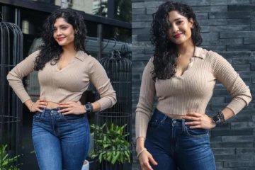 டைட் ஜீன்ஸில் நடிகை ரித்திகா சிங் ட்ரெண்டி போட்டோஷூட்