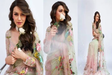 இப்படி ஒரு சேலையா? நந்தவனமாகவே மாறி ரசிகர்களை மயக்கும் ஹன்சிகா...