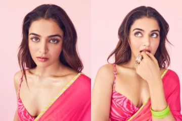 சேலையிலும் இவ்ளோ கவர்ச்சியா.. நடிகை வாமிகா ஹாட் ஸ்டில்கள்