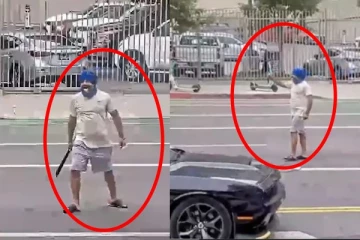 அமெரிக்காவில் வாளுடன் சுற்றித் திரிந்த சீக்கியர்: சுட்டுக் கொன்ற பொலிஸார்: வெளியான வீடியோ!