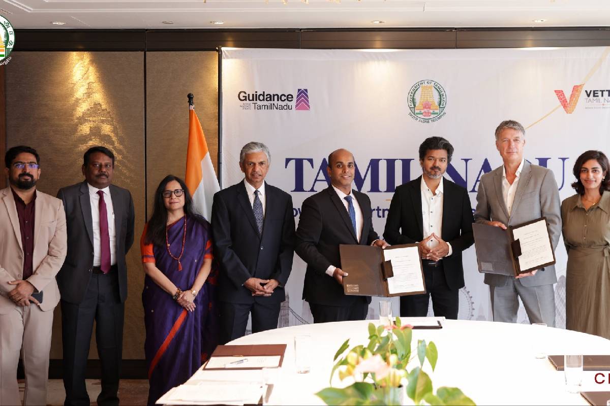 லண்டனில் முதல்வர் விஜய் முன்னிலையில் ரூ.12,300 கோடி முதலீடு ஒப்பந்தம் | Tamilnadu Signs 12300 Cr Mou In Cm Vijay Uk Visit