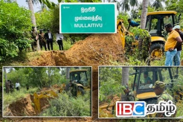 முல்லைத்தீவில் விடுதலைப்புலிகளின் ஆயுதங்களை தேடி அகழ்வு