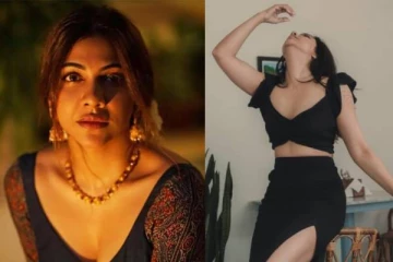 விஜய் குழந்தை மாதிரி; கரு கரு கருப்பாயி - கிளாமரில் தெறிக்கவிடும் மடோனா பளீச்!