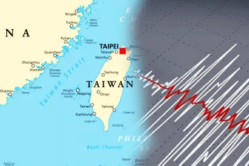 தாய்வானில் சக்திவாய்ந்த நிலநடுக்கம்
