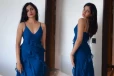 நீலநிற ஆடையில் கிளாமர் லுக்கில் நடிகை லாஸ்லியா!! ரீல்ஸ் வீடியோ..