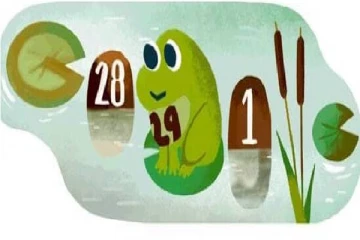 பிப்ரவரி 29 ‘லீப்’ தினத்தை முன்னிட்டு கூகுள் வெளியிட்டுள்ள புதிய டூடுல்