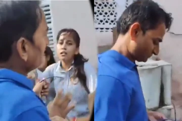 சில்மிஷம் செய்த இளைஞரை புரட்டி எடுத்த மாணவிகள்... வைரலாகும் காணொளி