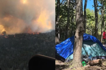 கனேடிய மாகாணமொன்றில் பரவிவரும் காட்டுத்தீ: காட்டிலிருந்து வெளியேற மறுக்கும் சிலர்