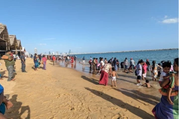 துறைமுக நகர செயற்கை கடற்கரையில் பல்கலை மாணவனுக்கு நடந்த விபரீதம்