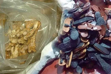 கடற்பிரதேசத்தில் உலர்ந்த இஞ்சி மற்றும் 238 ஜோடி காலணிகள் மீட்பு