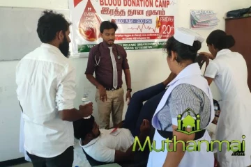 கல்முனை யங் பேட்ஸ் ஜனாஸா நலன்புரி அமைப்பினால் அஷ்ரப் ஞாபகார்த்த வைத்தியசாலைக்கு குருதிக் கொடை