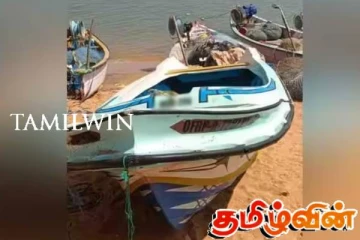 தமிழ் நாட்டுக் கடலில் கவிழ்ந்த இலங்கை படகை மீட்ட இந்திய கடற்றொழிலாளர்கள்