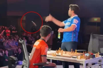 குகேஷின் ராஜாவை தூக்கி வீசிய அமெரிக்க வீரர் - அவமரியாதையா? நாடகமா?