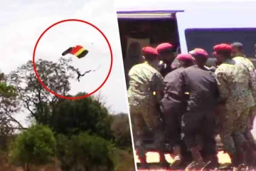 பராசூட் பயிற்சி நிகழ்ச்சியில் காயமடைந்த இராணுவத்தினர்