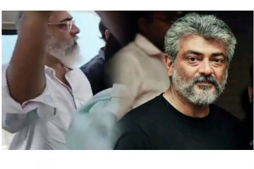 கம்பியைப் பிடித்து பஸ்ஸில் நின்றுக்கொண்டு பயணம் செய்த நடிகர் அஜித்...! - வைரலாகும் வீடியோ