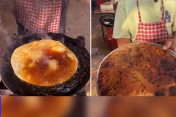 பரபரப்பாக விற்கப்படும் டீசல் பரோட்டா! நெட்டிசன்களை குவித்து வரும் வைரல் வீடியோ