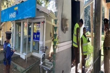 நுவரெலியாவில் நூதனமான முறையில் உடைக்கப்பட்ட ஏ.ரி.எம் இயந்திரம்