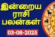 இன்றைய ராசி பலன்(03-08-2025)