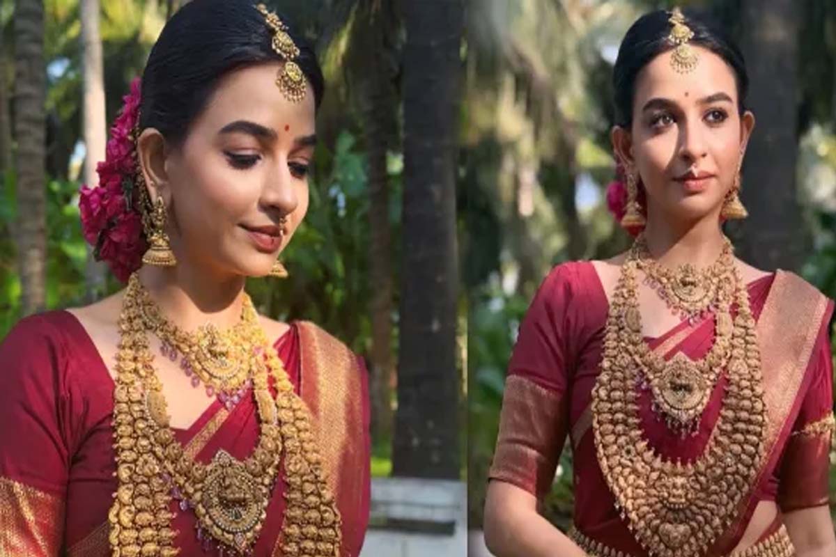 அம்மன் சிலை போன்று காணப்படும் திவ்யா கணேஷ்... ரசிகர்கள் எழுப்பிய கேள்வி | Bigg Boss Divya Ganeshs Traditional Look Photos