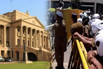 சிறிலங்கா அதிபர் செயலகத்திற்கு முன் பதற்றம்