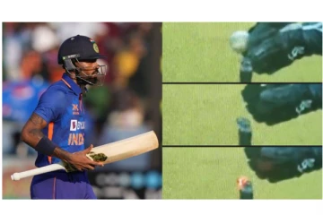 நியூசிலாந்துக்கு எதிரான இந்திய கிரிக்கெட் போட்டி - சர்ச்சையாக வெடித்த பாண்டியா அவுட்...!