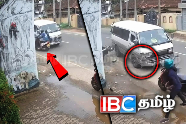யாழில் மோட்டார் சைக்கிளை மோதித் தள்ளிய ஹையேஸ் ரக வாகனம்! இருவர் படுகாயம்
