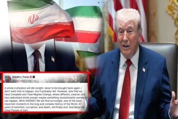 இன்று இரவு ஒரு முழு நாகரீகமே அழியும் ; டிரம்ப் பதிவால் பீதியில் உலக நாடுகள்!