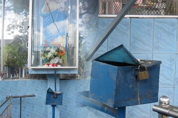 மட்டக்களப்பில் பலத்த பாதுகாப்புக்கு மத்தியில் தேவாலய உண்டியலை கைவரிசை காட்டிய திருடர்கள்