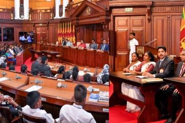 டியன்சின் தமிழ் மகா வித்தியாலய மாணவர் நாடாளுமன்ற அமர்வு ஜனாதிபதி செயலகத்தில்