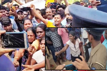 பொலிஸ் நிலையத்தை முற்றுகையிட்ட ஆர்ப்பாட்டக்காரர்கள்: நெடுங்கேணியில் பதற்றம்