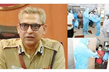 கொரோனா வார்டுக்கு சென்று போலீசாரை நலம் விசாரித்த சென்னை கமிஷனர் சங்கர் ஜிவால்!