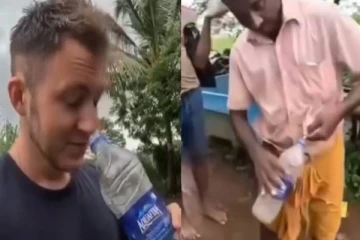 இலங்கை சுற்றுலா வந்த வெளிநாட்டவருக்கு கசிப்பு கொடுத்த சிங்களவர்கள்! பரபரப்பு வீடியோ